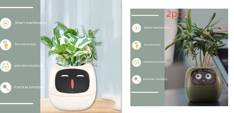 Smart Planter featuring animated emotes, practical functions, and smart maintenance for modern living.