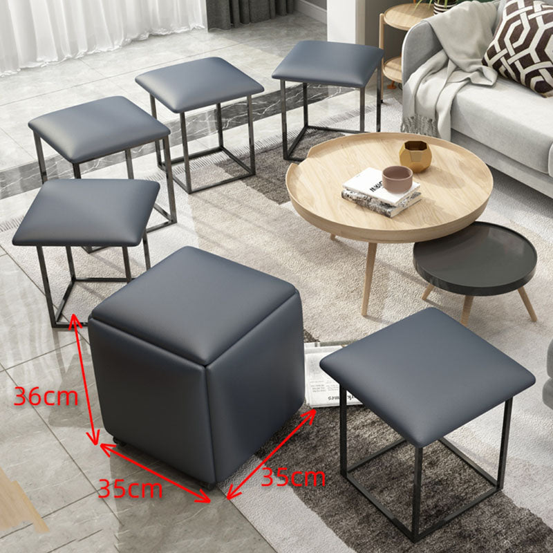 Rubik's Cube Low Stool Square And Round Household Small Apartment
