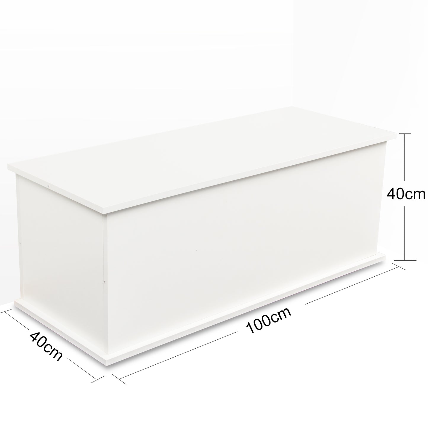 Storage Chest Trunk, Lift Top Wood Box For Entryway Bench Organizer Home Furniture, White