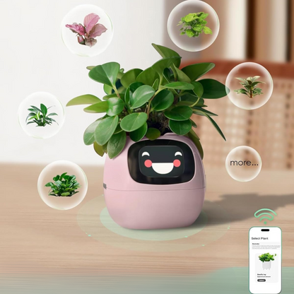 HappyPlanty – Smart AI Plant Pot with 7 Sensors & Facial Expressions