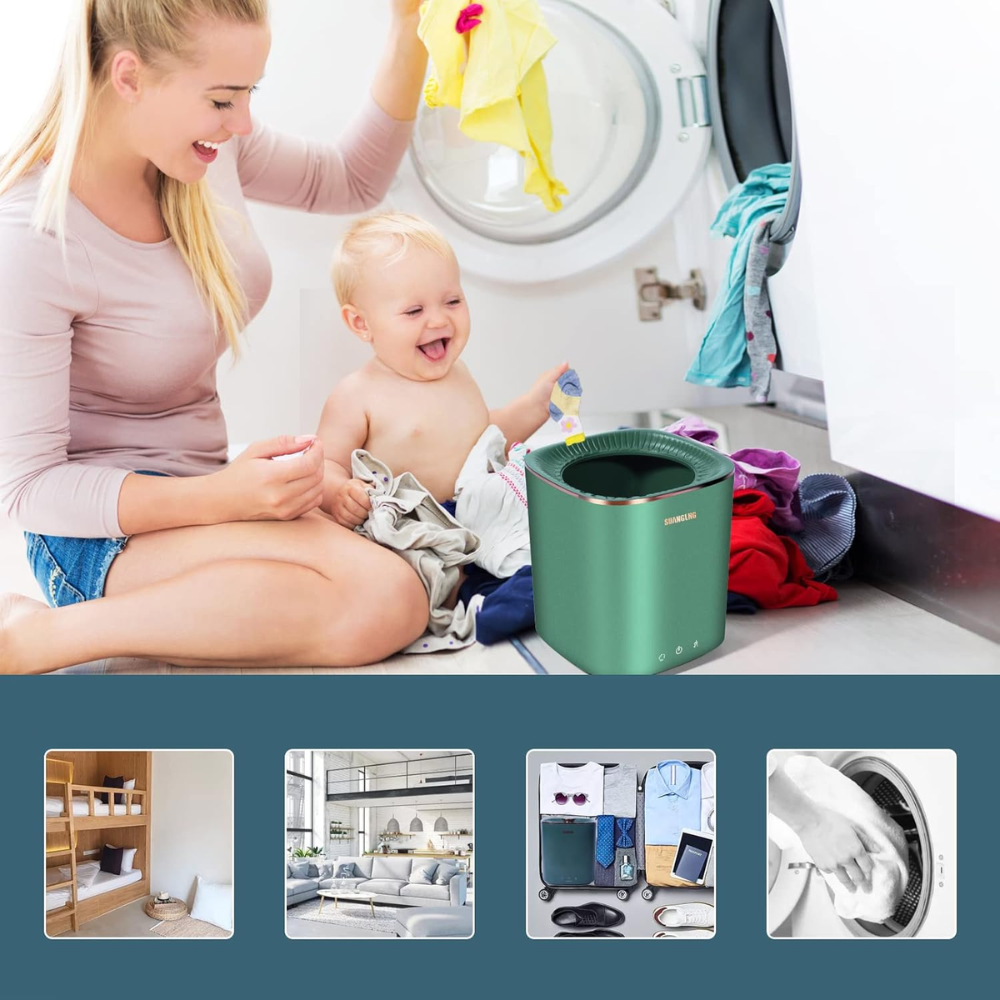 TinyWash — Mini Portable Washing Machine for Small Spaces