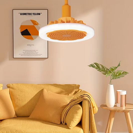 FreshBulb – 2-in-1 Silent Fan with Built-In LED Light for Home & Office