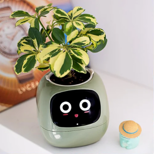 HappyPlanty – Smart AI Plant Pot with 7 Sensors & Facial Expressions