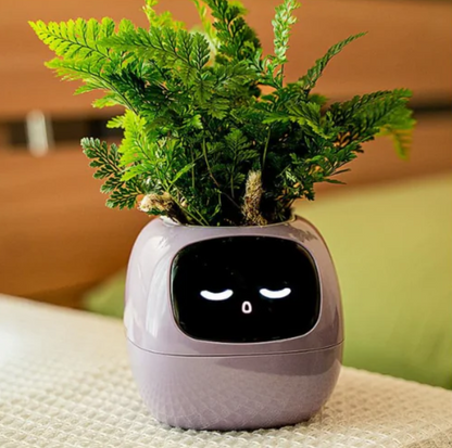 HappyPlanty – Smart AI Plant Pot with 7 Sensors & Facial Expressions